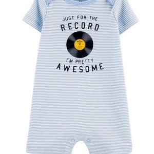 NWT 3m 6m 9m 12m 18m 24m record romper shortalls